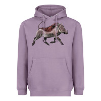 Lavender Warthog Illustrations Heavyweight Hoodie - LillyAllenDesigns
