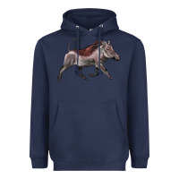 Navy Warthog Illustrations Heavyweight Hoodie - LillyAllenDesigns