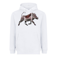 White Warthog Illustrations Heavyweight Hoodie - LillyAllenDesigns