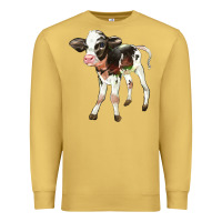Antique Gold Holstein Calf Premium Sweatshirt - LillyAllenDesigns