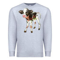 Heather Grey Holstein Calf Premium Sweatshirt - LillyAllenDesigns