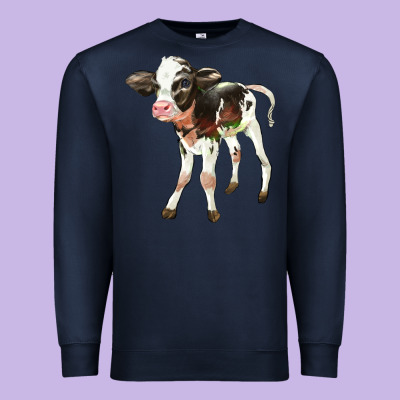 Holstein Calf Premium Sweatshirt Designed By Lillyallendesigns