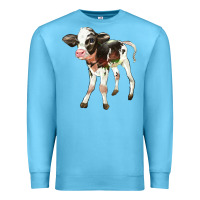 Ocean Blue Holstein Calf Premium Sweatshirt - LillyAllenDesigns