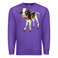 Purple Holstein Calf Premium Sweatshirt - LillyAllenDesigns