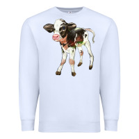 White Holstein Calf Premium Sweatshirt - LillyAllenDesigns