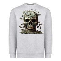 Heather Grey bad money Heavyweight Sweatshirt - Unal Design
