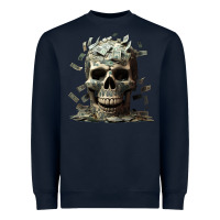 Navy bad money Heavyweight Sweatshirt - Unal Design