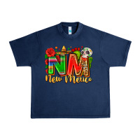Navy new mexico Urban Heavy Tee - Zillion Design Studio