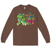 Chestnut Easter Saurus Rex Easter Day Long Sleeve Tee - Neo Western