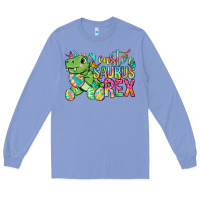 Colony Blue Easter Saurus Rex Easter Day Long Sleeve Tee - Neo Western