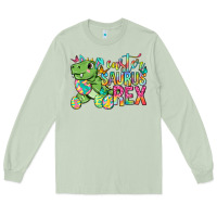 Matcha Easter Saurus Rex Easter Day Long Sleeve Tee - Neo Western