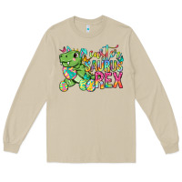 Mushroom Easter Saurus Rex Easter Day Long Sleeve Tee - Neo Western