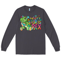 Smoke Easter Saurus Rex Easter Day Long Sleeve Tee - Neo Western