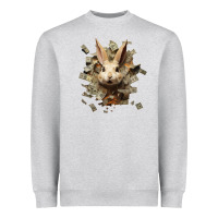 Heather Grey bad rabbit Heavyweight Sweatshirt - Unal Design