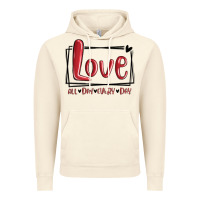 Vintage Artic love all day every day hearts Vintage Hoodie - MaliasSmallBusiness