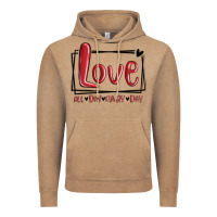 Vintage Coffee love all day every day hearts Vintage Hoodie - MaliasSmallBusiness