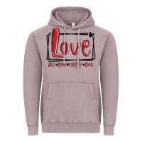 Vintage Zinc love all day every day hearts Vintage Hoodie - MaliasSmallBusiness