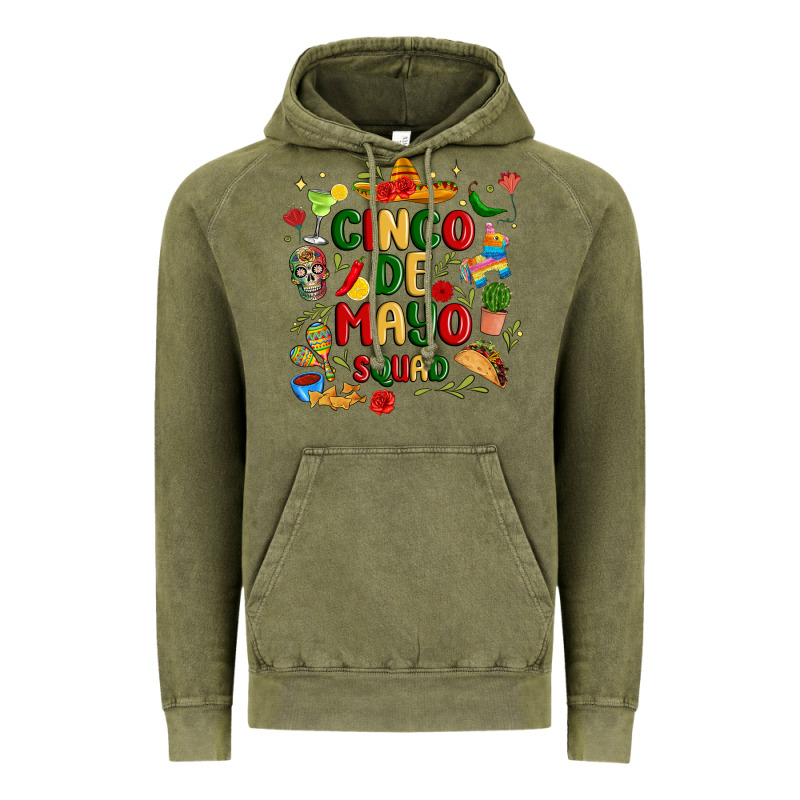 Cinco De Mayo Squad Vintage Hoodie by JahusDesignShop | Teevron