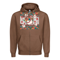Chestnut baseball leopard Zipper Hoodie - JahusDesignShop