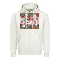 Oatmeal Heather baseball leopard Zipper Hoodie - JahusDesignShop