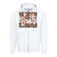 White baseball leopard Zipper Hoodie - JahusDesignShop