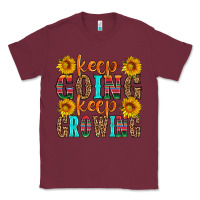 Burgundy keep going keep growing Classic Tee - HRA Design Shop