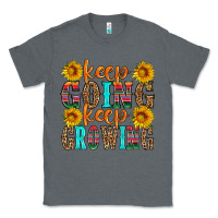 Charcoal Heather keep going keep growing Classic Tee - HRA Design Shop