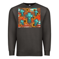 Smoke turquoise cross pattern Premium Sweatshirt - Jasminsmagicworld