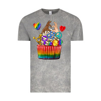 Cloud Rock pride rainbow cupcake Vintage Tee - texasbilliewilder