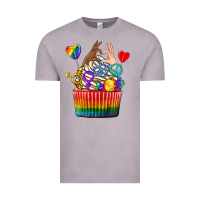 Vintage Zinc pride rainbow cupcake Vintage Tee - texasbilliewilder
