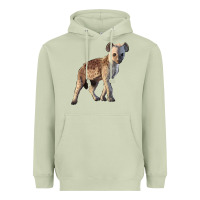Matcha Baby Hyena Illustrations Heavyweight Hoodie - LillyAllenDesigns