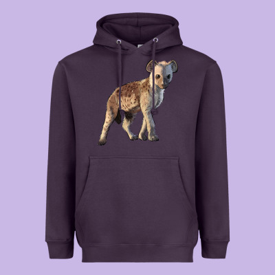 Baby Hyena Illustrations Heavyweight Hoodie Designed By Lillyallendesigns
