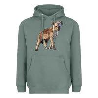 Sage Baby Hyena Illustrations Heavyweight Hoodie - LillyAllenDesigns