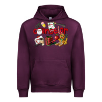 Mauve Wine Counselor Christmas Urban Hoodie - LillyAllenDesigns