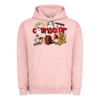 Pigment Salmon Counselor Christmas Urban Hoodie - LillyAllenDesigns