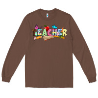 Chestnut Easter Teacher Easter Day Long Sleeve Tee - Neo Western
