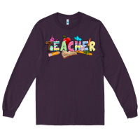Plum Easter Teacher Easter Day Long Sleeve Tee - Neo Western