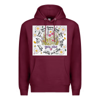 Burgundy god says you are inflated Premium Hoodie - MaliasSmallBusiness