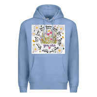 Colony Blue god says you are inflated Premium Hoodie - MaliasSmallBusiness
