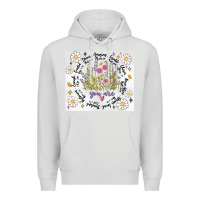 Dove Grey god says you are inflated Premium Hoodie - MaliasSmallBusiness