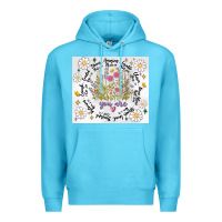Ocean Blue god says you are inflated Premium Hoodie - MaliasSmallBusiness