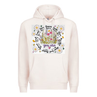 Pale Pink god says you are inflated Premium Hoodie - MaliasSmallBusiness