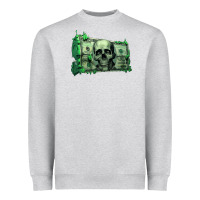 Heather Grey money Heavyweight Sweatshirt - Unal Design