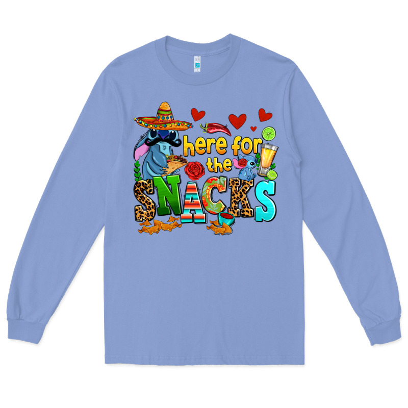 Here For The Snacks Long Sleeve Tee by AdoDesignShop | Teevron