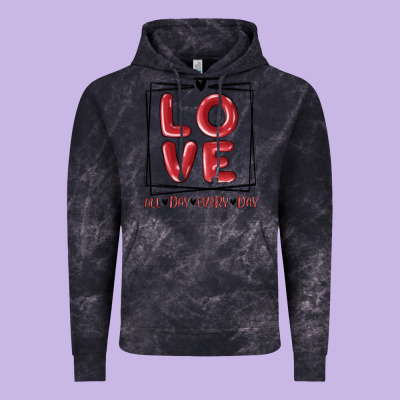 Vintage Hoodie love all day every day