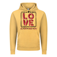 Vintage Mustard love all day every day Vintage Hoodie - MaliasSmallBusiness