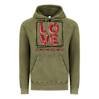 Vintage Olive love all day every day Vintage Hoodie - MaliasSmallBusiness
