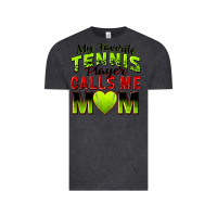 Vintage Black my favorite tennis player calls me mom Vintage Tee - Zillion Design Studio