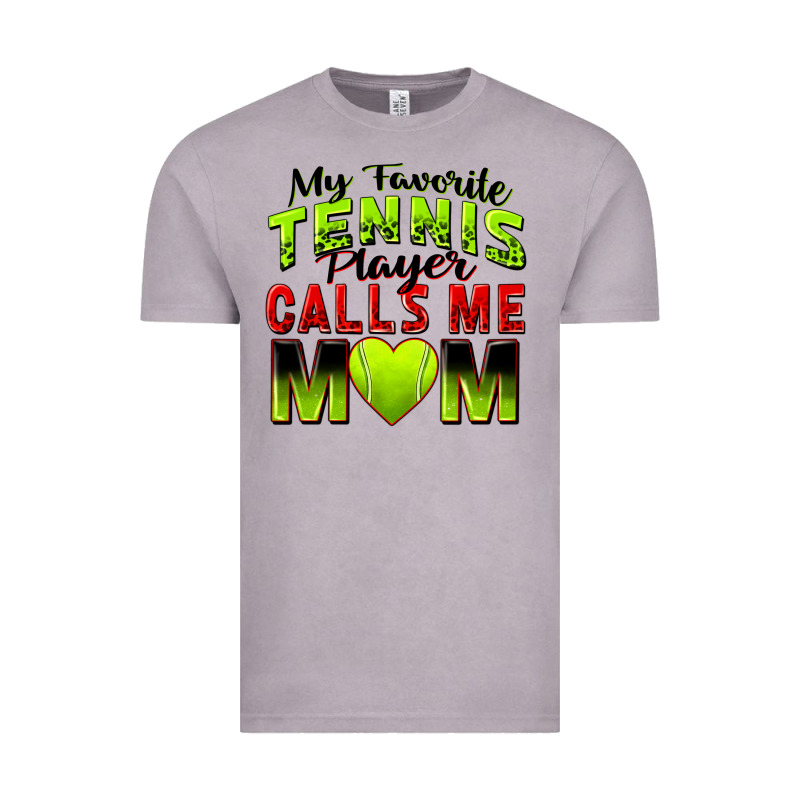 My Favorite Tennis Player Calls Me Mom Vintage Tee by Zillion Design Studio | Teevron