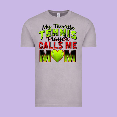 My Favorite Tennis Player Calls Me Mom Vintage Tee Designed By Zillion Design Studio